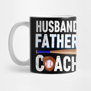 Husband Father Baseball Coach Awesome T shirt Mug